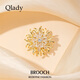 Qlady fireworks brooch, high-end female corsage, exquisite niche design, silk scarf buckle, magnetic buckle, anti-exposure buckle, birthday gift