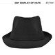 Xinuobaidi fashion top hat solid color jazz hat men's British gentleman hat women's versatile casual sunshade hat for all seasons black one size