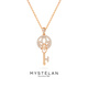 Mysterious Blue MYSTELAN Key to Cupid luxury necklace for women high-end jewelry birthday gift for girlfriend and wife Key to cupid type C