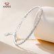 Aido Diamond platinum twist rope bracelet for women pt950 platinum small waist bracelet fashionable and versatile weight 11.49 grams + delivery certificate