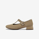 Mejor 2025 Autumn New Mary Jane Shoes Simple y de moda Light Mouth Singles Singles Shoes Bn687ca5 Color de albaricoque 38