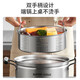 SUPOR steamer 304 stainless steel multi-bottom soup steaming multi-purpose pot double-layer gas induction cooker universal cooking pot steaming fish pot SZ24S1 one pot multi-purpose 24cm