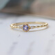Shaoyu 9K real gold natural tanzanite fine stack light luxury ring birthday gift Camus jewelry other sizes customized