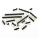 Dafurui single row pin double row pin copper spacing 2.54MM1*2/3/4/5/6/7/8/10/12/20/30P gold-plated plug 1*20P straight pin ordinary (20 pieces)