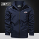 Jeep Spirit Jeep Herbst Casual Herren-Outdoor-Jacke großer Größe Solid Farbe Lose Fleece Jacke mittleren und jungen Menschen wasserdichtes Militärgrün 1391 XL