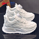 Warrior Girls' Sports Shoes Spring and Autumn Lightweight Soft Soled Casual Running Shoes WZ(CL)-0686 White 34