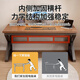 Huixun Jingdong's own brand computer desk study desk e-sports table home desktop desk long table 120*60CM thickened solid wood core classical walnut
