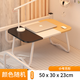 Kunfeng Dormitory Bed Computer Desk Student Bedroom Folding Study Table Rental House Simple Desk Home Lazy Small Table White 30*50*23 Flat Style Straight Legs