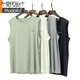 Modallan Cotton Pyjamas Herren Sommer Neue Weste Shorts Anzug Cool Herren Pyjamas können außerhalb von Rockgrau BXM679B L für 100-130jin geeignet sein [Jin entspricht 0,5 kg]