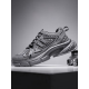 NOSSKISS International Luxury Brand Dad Shoes 2025 Spring and Summer New Men's Shoes Hong Kong Style Travel Shoes Men's Sports Shoes Net Shoes Men Dark Gray 43 (265mm)