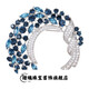 Lierui Guxingyue Brooch High-end Exquisite Gift Butterfly Corsage 2025 New Trendy Pin Platinum Blue