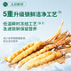 阿依舍 2025年头茬新鲜冬虫夏草鲜虫草礼盒冷鲜空运送长辈端午节礼物 0.6克/根 50根礼盒装