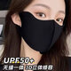 Fishing sun protection mask anti-sun mask for women with good looks 2025 new eye protection breathable full face ice silk summer thin mask black 1 piece