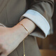 Shien-plated 18k gold-plated broken gold bracelet for women, high-end and exquisite, small sugar cube bracelets for money from all directions, broken gold bracelet 16+5cm