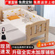 Senyibai solid wood baby bed spliced bed thickened solid wood bed boy single bed girl bedside with baby widened crib two-sided guardrail + mattress () length 200*width 100*height 40
