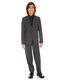 Calvin Klein boys' long-sleeved shirt, sateen fabric, button cuffs, formal style, 14-16 years old, black 14-16 Husky