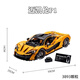 Lamborghini Assemblé Blocs Blocs Blocs Toys Remote Control Racing Sports Car Adult Boy DIFFIC MECANICAL GROUP MODÈLE MORDE MCLAREN P1 [Remote Control + Light] 3893 Particules Compatible avec LEGO Building Block Racing Car