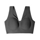 Ives Seamless Wireless Bra Push-up Underwear Women's Fitted Vest Yuanbao Cup Anti-sagging Dolphin Cup 021 Black 2 M /160 (suitable for 70ABC, 75AB)