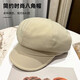 Scarecrow Beret Women's 2025 Spring and Summer New Casual Retro Painter Hat Fashion Versatile Octagonal Hat Trendy Peaked Hat Beige One Size