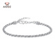 Aido Diamond platinum twist rope bracelet for women pt950 platinum small waist bracelet fashionable and versatile weight 11.49 grams + delivery certificate