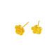 2025 new fashionable temperament flower earrings with small fragrance style alloy earrings golden flower earrings