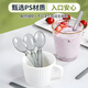 Jieribang disposable spoons 50 pieces individually packed food-grade spoons tableware dessert takeaway packaged picnic high temperature resistant household
