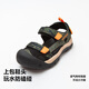 Mini Bala sports sandals for boys, soft, protective, anti-slip, anti-fall, breathable, summer 2025 new style, cigarette ash card 50501 29