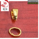 Shantou Lincun A18k gold buckle head necklace button connector bracelet buckle gold buckle live mouth pendant m buckle gold-plated accessories melon seed buckle small size 6mm long