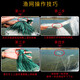 He Jian bow fish net sticky mesh wire mesh fishing net three-layer sunken net hanging net floating net hanging net crucian carp net white strip net small fish net fishing net three-layer sunken net 3 fingers 17 meters long 1.2 meters high round lead pendant