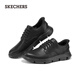 Skechers flash shoes men's business shoes autumn thin slip-on derby shoes soft sole work commuting casual shoes 205353