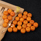 Fat Donglai same style beeswax single bead bucket bead natural beeswax Russian material old type bead bracelet bracelet orange red skin old wax single bead old beeswax old type bead diameter about 11-12
