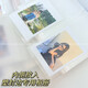 Photo frame, plastic-sealed photo album, plastic-sealed Polaroid movie ticket, train ticket, small card, postcard storage album, photo card album, 4/5/6/7-inch transparent inner page book, plastic-sealed/plasticized, can hold 4 inches, 20 pages, 80 sheets/snap