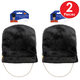 Beistle 2-piece set of plush royal guard faux bearskin hats for British themed parties
