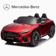 Dake Mercedes-Benz AMG remote control four-wheel drive toy car can seat men, women, babies and children, large swing car four-wheel sports car, luxury white + soft wheel four-wheel drive leather seat + Bluetooth music remote control swing + portable pull car