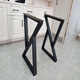 Vinoa iron dresser table leg sideboard coffee table desk metal table leg bracket dining table tripod bar leg support leg height 72cm single (table leg) black width 40cm