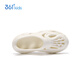 361 Children's Crocs 25 Summer Men's and Women's Breathable Soft Elastic Amphibious Beach Sandals White 36