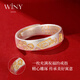 The only (Winy) lucky cat silver ring for women pure silver 999 proposal engagement ring wedding anniversary birthday gift