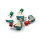 Dafuri DS438-448 self-resetting small inching button micro switch, opening 12mm, copper contact green and red cap, copper contact, foot width 6.3mm, single red cap (1 piece)