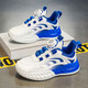 Kenopo children's sports shoes rotating button spring and summer new small white shoes student mesh breathable running shoes - LS9903 white 28
