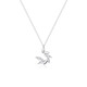 Dirholl Wheat Ear Platinum Necklace Women's Fashion Versatile Clavicle Chain Valentine's Day Birthday Gift for Wife and Girlfriend PT950 Platinum Necklace + Wheat Ear Pendant Free Engraving - Ghostwriting Greeting Cards - Exclusive Gift Box