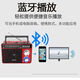 Exported to the United States radio multi-band SW high-volume semiconductor Bluetooth plug-in card for the elderly U disk AC and DC 1030bt Chinese red + rechargeable version + lighting standard + power cord