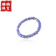 Yage tanzanite ring for women, light luxury niche crystal small sugar cube ring for men, self-discipline couple ring, index finger tail ring, bead diameter is about 2mm - ring ring is about 10#