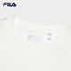 FILA official unisex knitted T-shirt 2025 summer pure cotton loose casual couple short-sleeved T-shirt