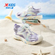 Xtep Children's Wave 2.0 Summer Casual Sandals Girls Rubber Outsole Wear-Resistant Non-Slip Breathable Beach Shoes for Middle and Older Children Snow Blue Purple/Tranquility Blue 38