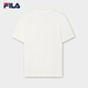 FILA official unisex knitted T-shirt 2025 summer pure cotton loose casual couple short-sleeved T-shirt