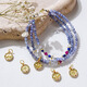 Youshu Shanhai Original Wushuanghua Natural Tanzanite Faceted Millet Bead Bracelet Sapphire Necklace Multi-layer Bracelet 4mm Tanzanite Necklace Length 65+5cm Extended