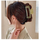 SAHANE Zuoyu 8.5CM simple square hair clip back of the head for women jelly color acrylic shark clip headdress square square coffee 8.5CM