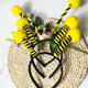 XPEL Cute Cartoon Bee Headband Super Cute Insect Hairpin Funny Photo Show Props Outing Sweet Headband Women Yellow Crown Pattern Headband 1 Pack