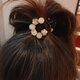 Wanyao's high-end half-tied hair for women with high ponytail grabber fixation artifact 2025 new back of the head hairpin small clip hair accessories camellia grabber 4cm