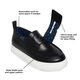 STEVE MADDEN Boys' Adaptive Cooper Loafers Black//White 2 Little Kid